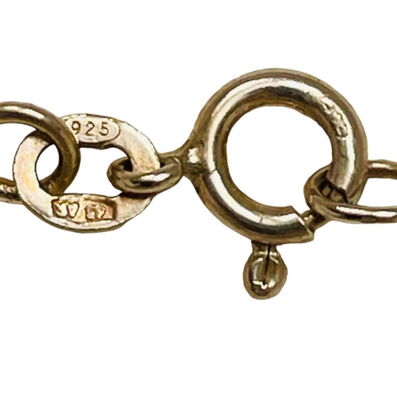 Vintage Sterling Silver Double Sided Reversible Pendant Necklace - Picture 7 of 9